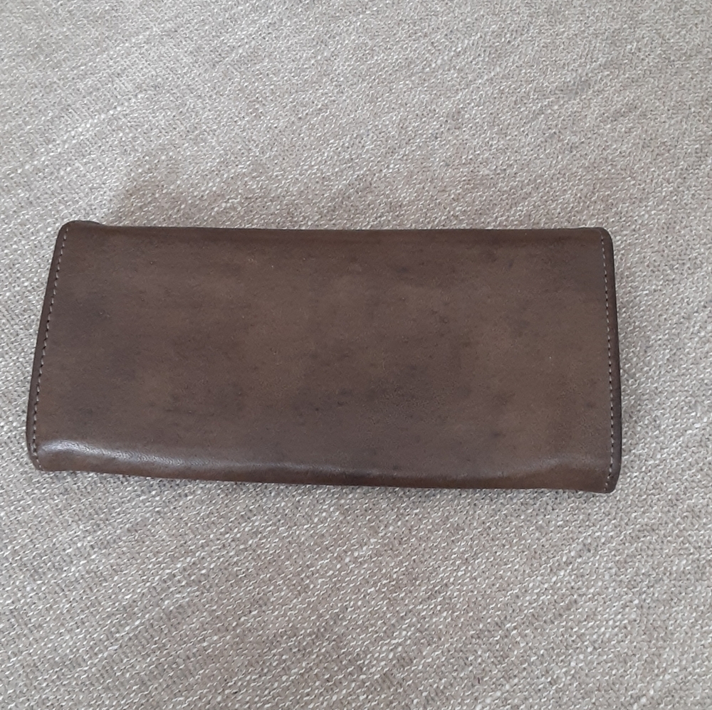 Benheart Brown Leather Snap Wallet - Picture 2 of 11